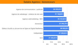 salaire annonceur responsables consultants quels moyens