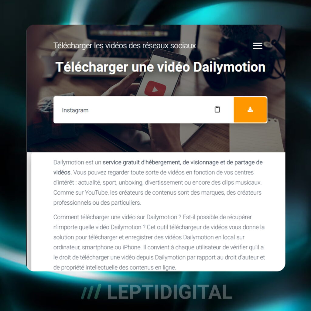 Comment télécharger une vidéo Dailymotion en 2024 ? (En Ligne)